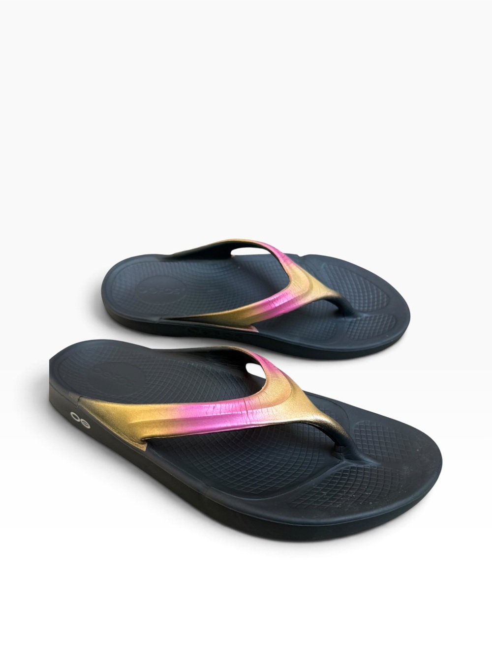 Oofos OOlala Luxe Recover Sandals Slides Women’s size 10